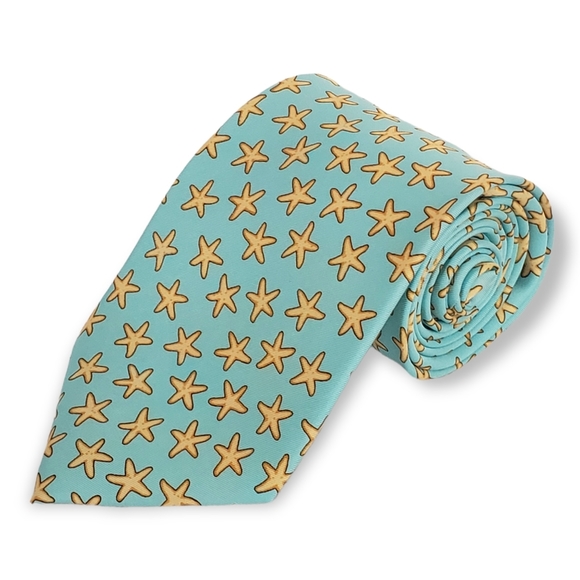 Peter Blair Other - Peter Blair Starfish Summer 100% Silk Tie